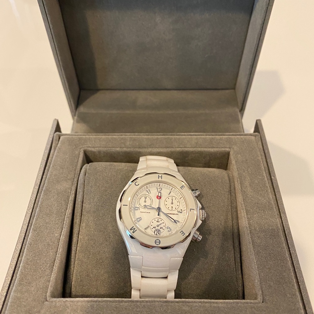 Michele White Tahitian Ceramic Watch